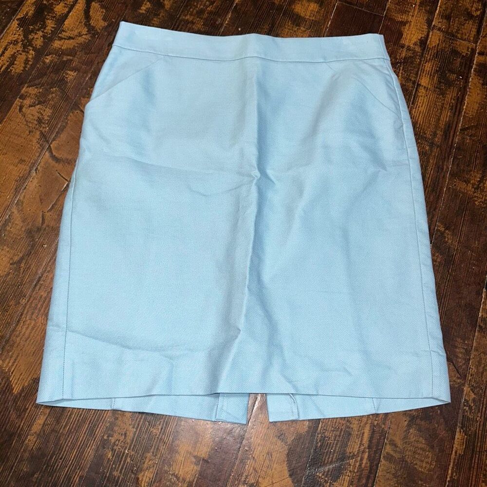 J Crew The Pencil business casual size 12 professional blue skirt